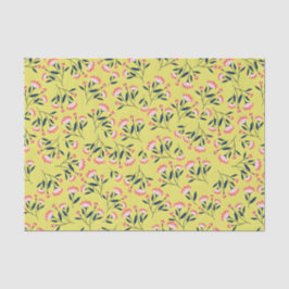 Cheerful Floral Pattern: Pink Flowers  Tissuepapier