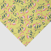  Cheerful Floral Pattern: Pink Flowers  Tissuepapier (Detail)