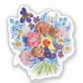 Cheerful Floral Sticker (Voorkant)