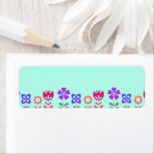 Cheerful Flowers Home Organization Labels (Insitu)