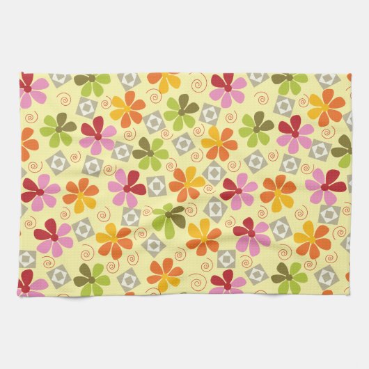 Cheerful Flowers Kitchen Towels Theedoek (Horizontaal)
