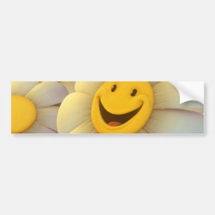 Cheerful Flowers Smile Bumpersticker