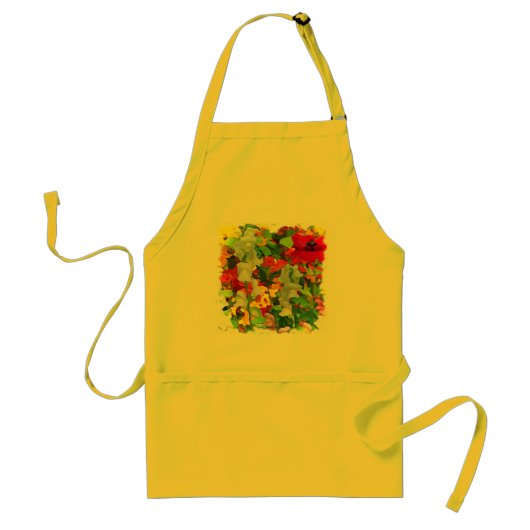 Cheerful Garden Colors Standaard Schort (Voorkant)