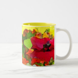 Cheerful Garden Colors Tweekleurige Koffiemok
