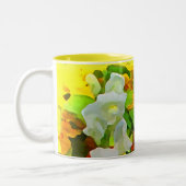 Cheerful Garden Colors Tweekleurige Koffiemok (Links)