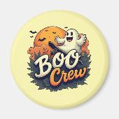Cheerful Ghost "Boo Crew" Magnet (Voorkant)