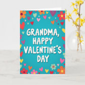 Cheerful Grandma Valentine Card Kaart (Gele Bloem)