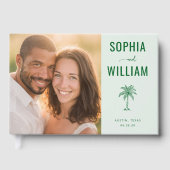 Cheerful Green Tropical Photo Gastenboek (Voorkant)