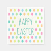Cheerful Happy Easter Colorful Servet (Voorkant)