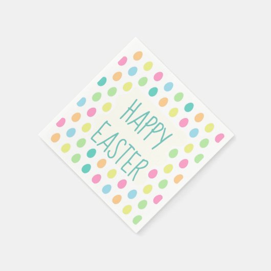 Cheerful Happy Easter Colorful Servet (Hoek)