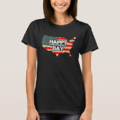 Cheerful Happy Independence Day Artwork  Happy 4th T-shirt (Voorkant)