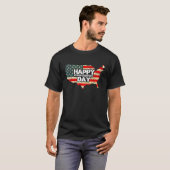 Cheerful Happy Independence Day Artwork  Happy 4th T-shirt (Voorkant volledig)
