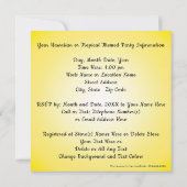 Cheerful Hawaiian Birthday Invitations Kaart (Achterkant)