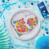 Cheerful Heart beroemd gemaakt door Lydia's Art Sa Papieren Bordje (Feest)