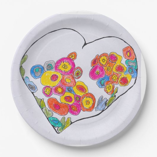 Cheerful Heart beroemd gemaakt door Lydia's Art Sa Papieren Bordje (Voorkant)