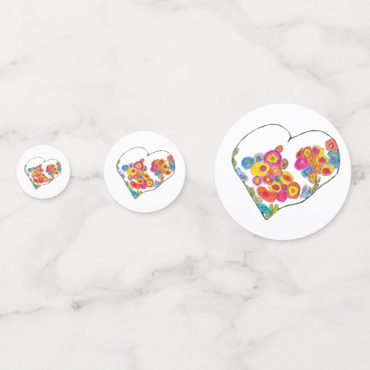 Cheerful Heart by Lydia's Art Sangria Confetti (Voorkanten)