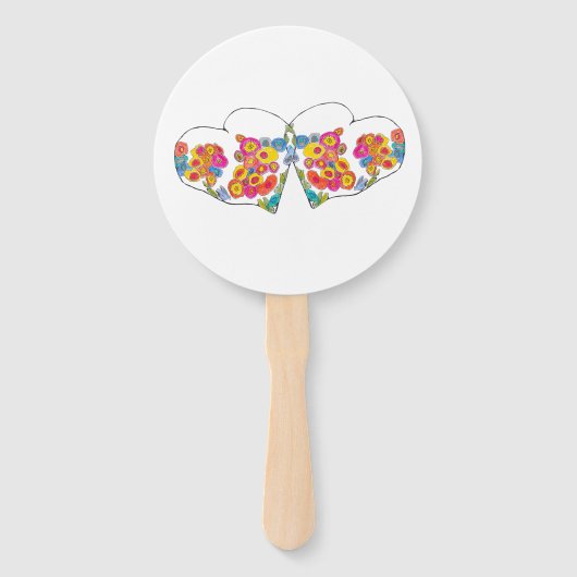 Cheerful Heart by Lydia's Art Sangria Handwaaier (Achterkant)