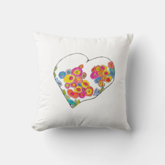 Cheerful Heart by Lydia's Art Sangria Kussen