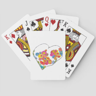 Cheerful Heart by Lydia's Art Sangria Pokerkaarten