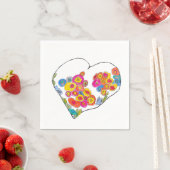 Cheerful Heart by Lydia's Art Sangria Servet (Insitu)