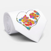 Cheerful Heart by Lydia's Art Sangria Stropdas (Opgerold)