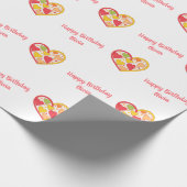 Cheerful Hearts aangepaste tekst Cadeaupapier (Hoek)