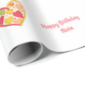 Cheerful Hearts aangepaste tekst Cadeaupapier (Rol Hoek)