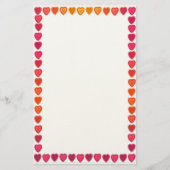 Cheerful Hearts Stationery Briefpapier (Voorkant)