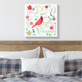 Cheerful Holiday - Celebrate Canvas Afdruk (Insitu (Slaapkamer))