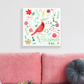 Cheerful Holiday - Celebrate Canvas Afdruk (Insitu (Woonkamer))