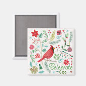 Cheerful Holiday - Celebrate Magneet (Voorkant / Achterkant)