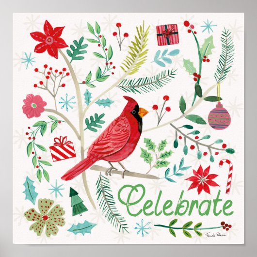 Cheerful Holiday - Celebrate Poster (Voorkant)