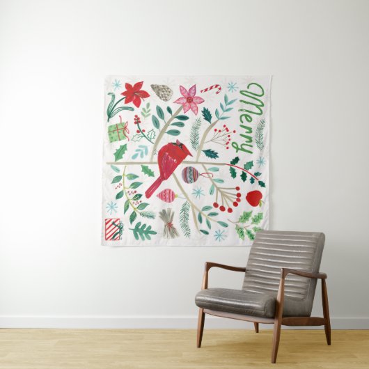 Cheerful Holiday - Merry Wandkleed (In Situ (horizontaal))