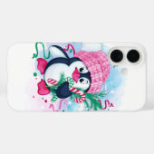 Cheerful Holiday Penguin Case-Mate iPhone Case (Achterkant (horizontaal))