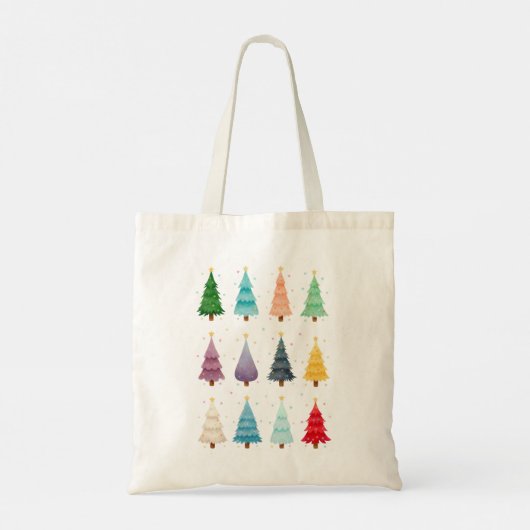 Cheerful Hues of Holiday Magic Tote Bag (Achterkant)