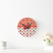 Cheerful Juicy Strawberry Ronde Klok (Huis)