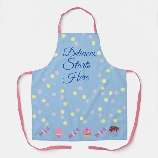 Cheerful Kitchen Apron Schort (Voorkant)