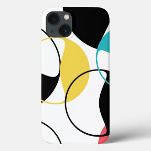 Cheerful, kleurrijke trendgeometrische cirkel patr Case-Mate iPhone case