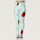 Cheerful Ladybug-ontwerp Leggings (Voorkant)