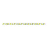 Cheerful Lemon Pattern Satijnen Lint (Voorkant)