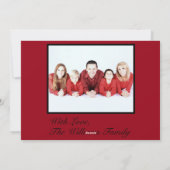 Cheerful Merry Kerstfeestdag Wreatfoto Feestdagenkaart (Achterkant)