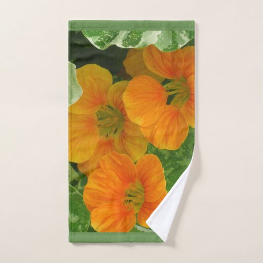 Cheerful Nasturtiums Bad Handdoek (Handdoek)