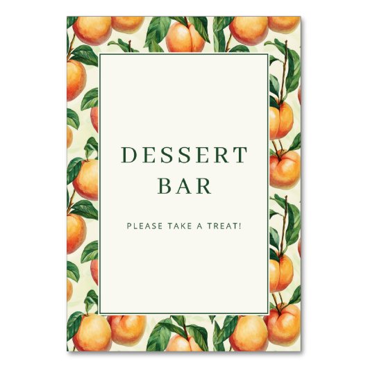 Cheerful Orange Apricot Illustration Border Kaart (Voorkant)