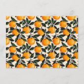 Cheerful Orange Botanical Informatiekaartje (Achterkant)