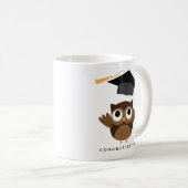 Cheerful Owl Afstuderen | Klasse van Afstuderen 20 Koffiemok (Voorkant rechts)