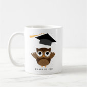Cheerful Owl Afstuderen | Klasse van Afstuderen 20 Koffiemok (Links)