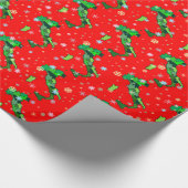 Cheerful Pastel Snowflakes and Map of Italy Cadeaupapier (Hoek)