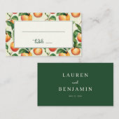 Cheerful Peach Illustration Grid Plaatskaartje (Voorkant / Achterkant)