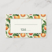 Cheerful Peach Illustration Grid Plaatskaartje (Voorkant)