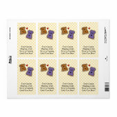 Cheerful Peanut Butter en Jelly Cartoon Friends Etiket (Full Sheet)